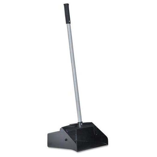 Boardwalk BWK02600 Lobby Dust Pan, Plastic/Aluminum, 11 3/4 Wide, 34 Handle - Image 3