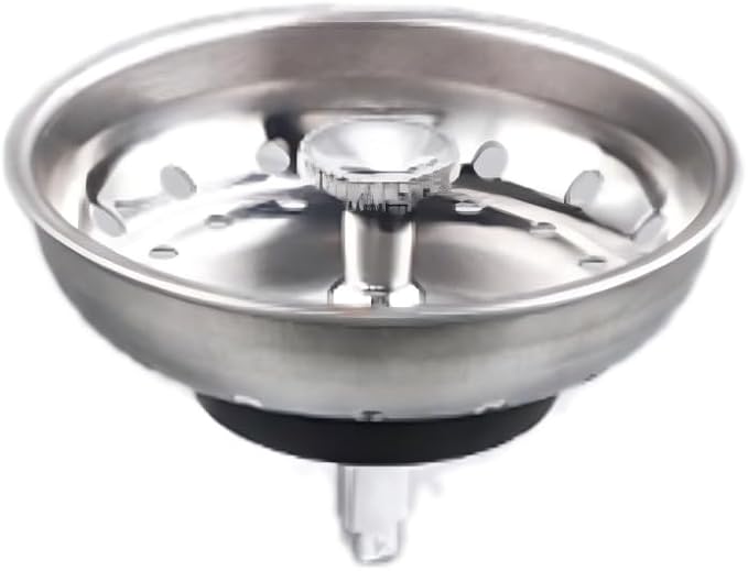 Kitchen Sink Strainer Basket, Stainless Steel, 3-1/2 Inch Drain Stopper Combo - Image 7