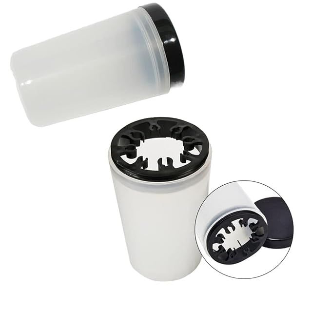 2 Pack Nail Art Brush Cleaner Cup, Acrylic Nail Art Tip Brushes Holder Remover - Image 3