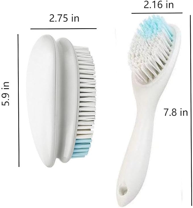 3 Pack Scrub Brushes, Laundry Stain Brush, Household Cleaning Washing Brush - Image 2