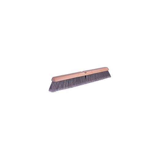 Weiler 42042 24" Fine Sweep Floor Brush, Flagged Silver Polystyrene Fill by WeilerAbrasives