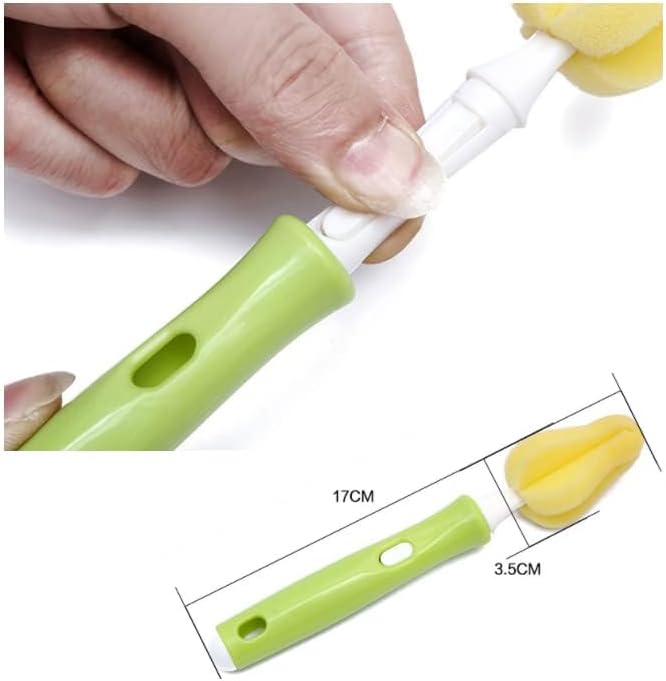 HLLMX 1PCS Baby Bottle Brush The Baby Nipple Brush Cleaning Brush to Replace - Image 3