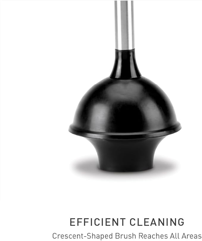 simplehuman Toilet Plunger and Caddy Stainless Steel - Image 4