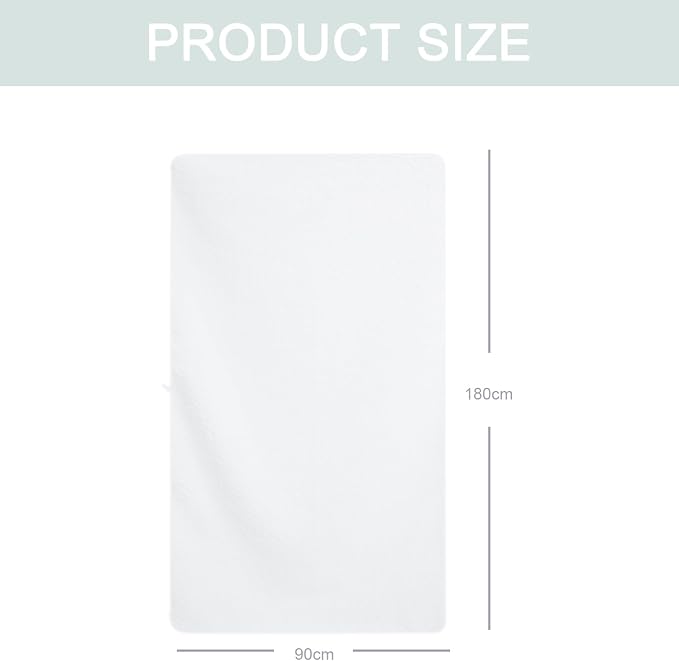 Bath Towel Set Pack of 2, 35 x 70 Inches Large Microfiber Bath Towels, and - Image 3