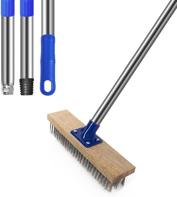 MEIBEI Deck Brush, Stainless Steel Wire by MEIBEI