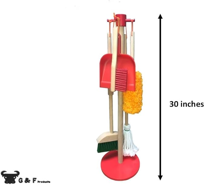 JustForKids Wooden Detachable Kids Cleaning Set - Image 2