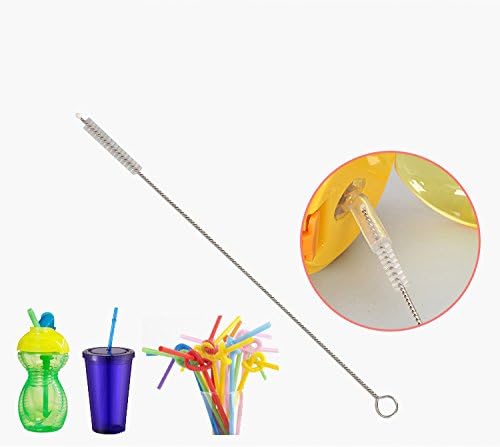 WAF Straw Brush, Washing Brushes Tool Nylon Skinny Pipe Tube Cleaner 173mm x5mm - Image 2