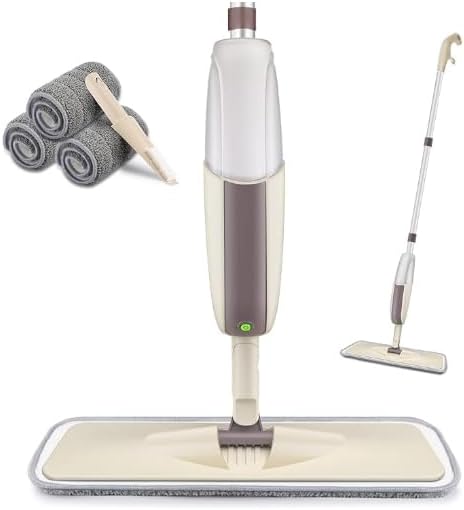 HOMTOYOU Spray Mops for Floor Cleaning: Wet Floor Mop by HOMTOYOU