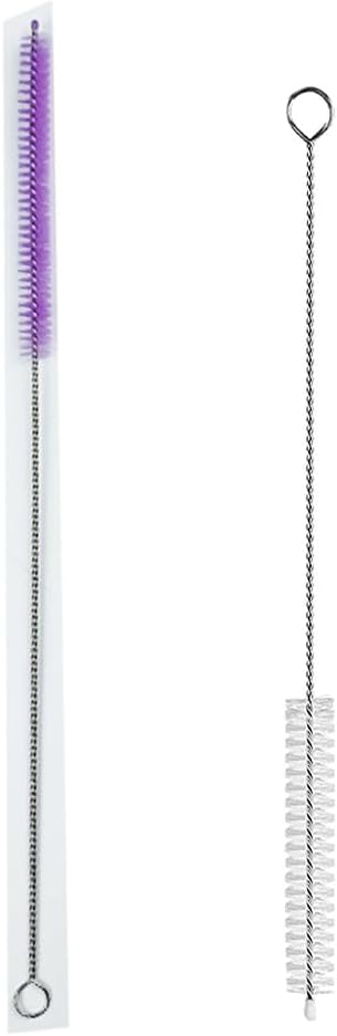 2 Pack Straw Cleaner Brush, Reusable Metal Handles Straw Cleaner Brush Extra by Unknown