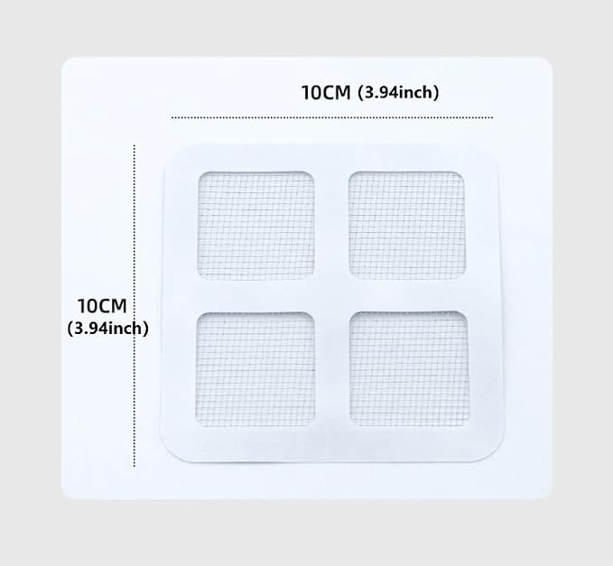 30-Pack Disposable Shower Drain Hair Catchers, Mesh Sticker Covers - Image 2