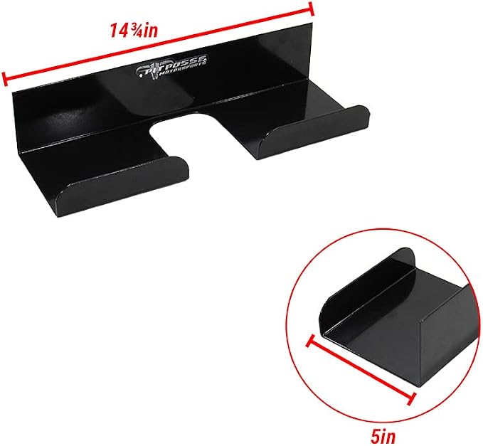 Pit Posse 607BK Push Broom Hanger Rack Holder Garage Storage Organizer-Made in - Image 7
