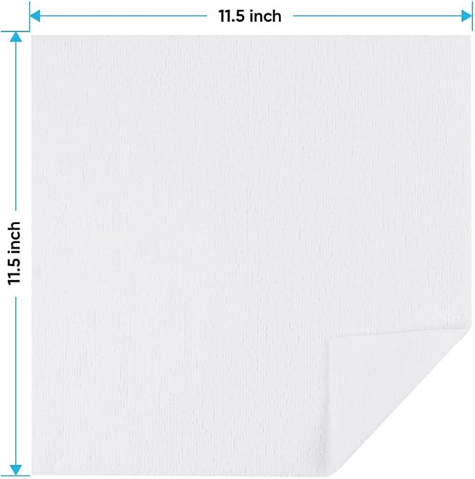 HOMEXCEL White Microfiber Cleaning Cloths 100 Pack, Reusable Cleaning Rags Shop - Image 8