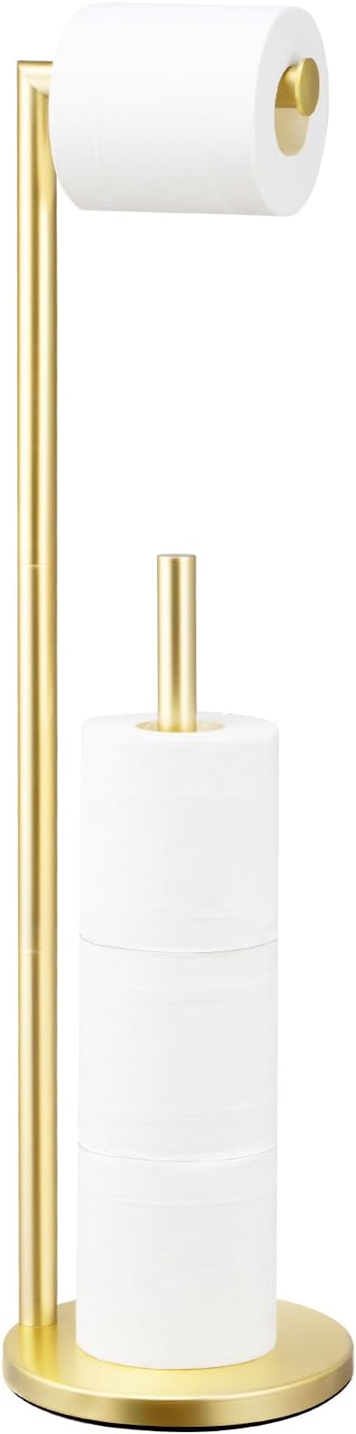 Toilet Paper Holder Stand, Toilet Paper Holder Free Standing, Toilet Paper Roll by Batoliet