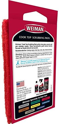 Weiman Cook Top Scrubbing Pads – Gently Clean and Remove Burned-on Food from - Image 3
