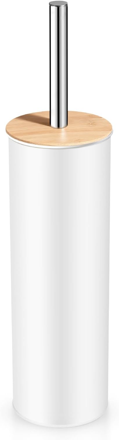 Compact Toilet Brush & Holder, SetStainless Steel Handle Toilet Brush, Deep by Unknown