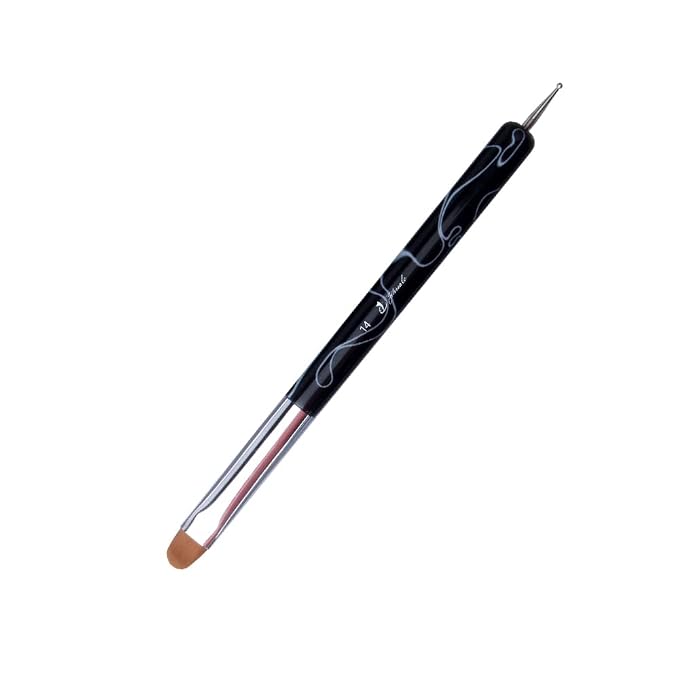 French Nail Brush, YIHUALE 2 Way French Gel Acrylic Nail Art Kolinsky Brush by yihuale