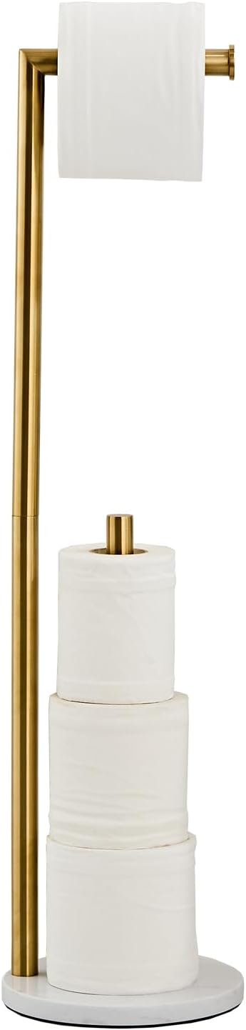 Marble Toilet Paper Holder Stand by KUUBTH