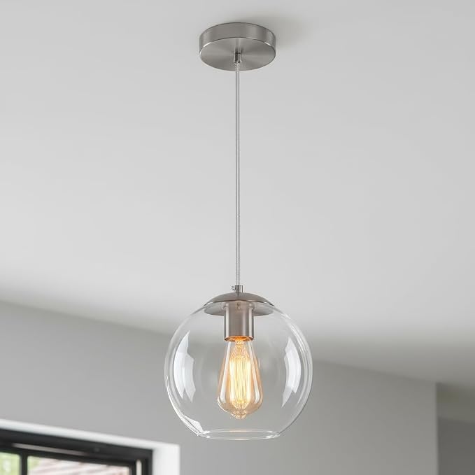 Globe Pendant Light, Modern Hanging Lighting Fixture, Classic Cluster Chandelier by LMSOD