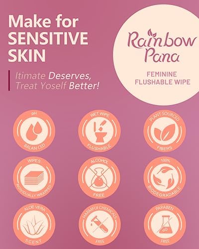 RainbowPana Feminine Wipes, Travel Wipes - Image 3