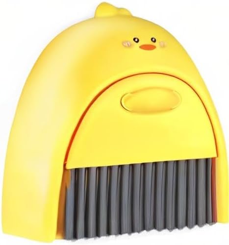 Small Broom and Dustpan Set, SUP Cute Little Yellow Duck Hand Mini Broom and - Image 8