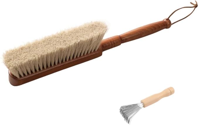 Hand Broom Brush, Hand Broom, Beech Wood Handle Horse Hair Brushs, 13.4 Inch by Unknown