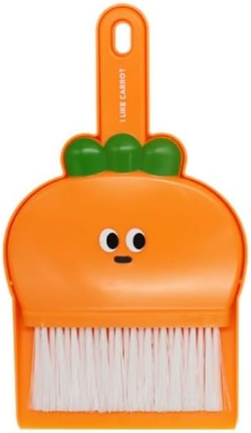 Generic Cute Carrot Mini Broom and Dustpan Set by Unknown
