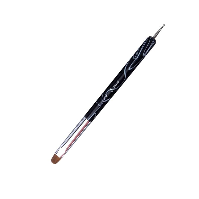 French Nail Brush, YIHUALE 2 Way French Gel Acrylic Nail Art Kolinsky Brush by yihuale