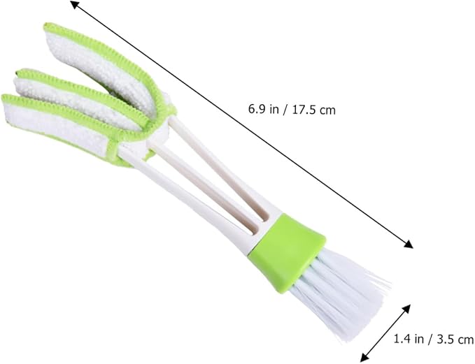 VALICLUD 3pcs Double Ended Car Air Vent Cleaning Brush Mini Duster - Image 2