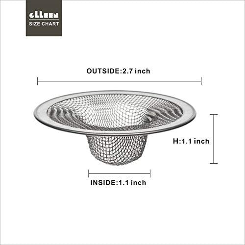 Drain Hair Catcher, Mesh Metal Sink Strainer Set of 2, Fits - Image 2