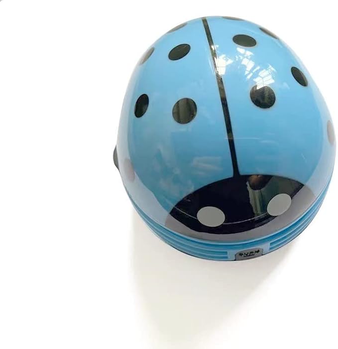 Art&Beauty Blue Beetle Shaped Portable Corner Desk Table Top Vacuum Cleaner - Image 3