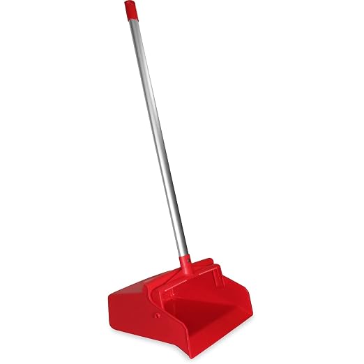 SPARTA Upright Dustpan with Aluminum Handle, Serrated Edge by CarlisleFoodServiceProducts