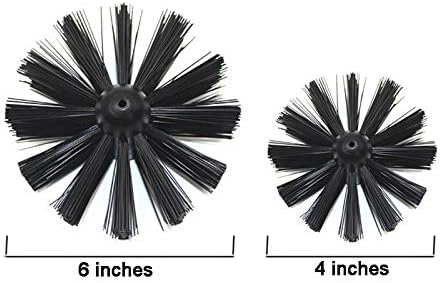 Chimney Cleaning Brush Dryer Duct Cleaner 2-in-1 Kit Fireplace Drier Vent Lint - Image 3