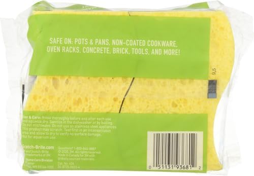 Scotch-Brite Heavy Duty Scrub Sponge, 6 Kitchen Sponges - Image 3