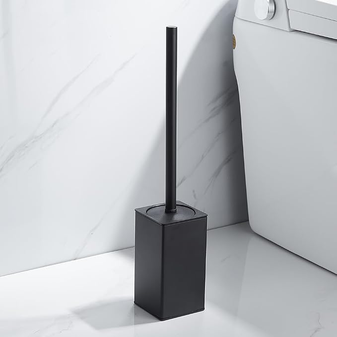 Toilet Bowl Cleaners Brush and Holder KWQKEM Freestanding Toilet Brush and - Image 3