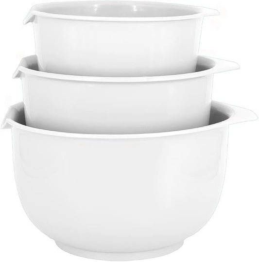 Glad Mixing Bowls with Pour Spout, BPA Free, Dishwasher Safe Plastic | Kitchen by GladTrashFoodStorage