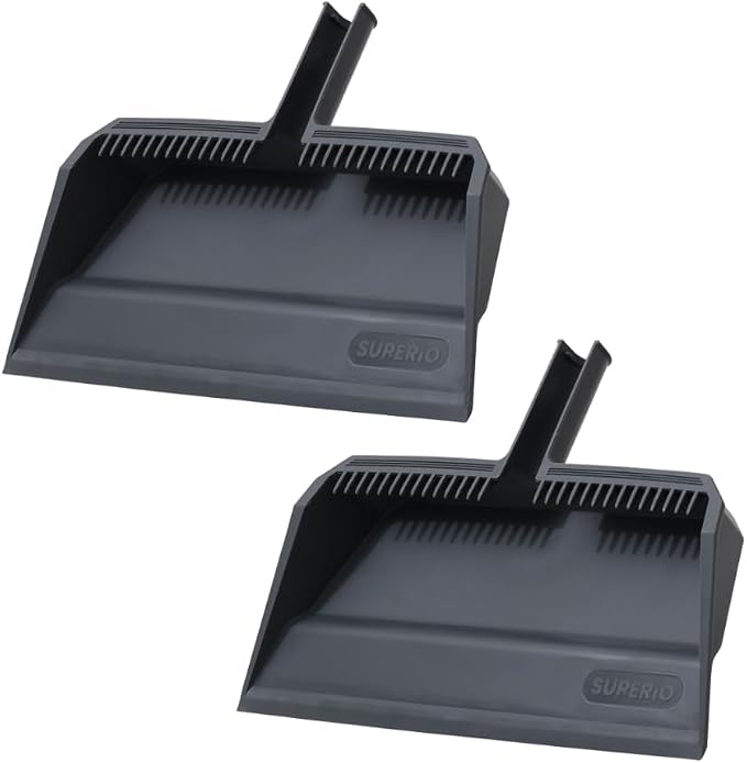 Superio 2-Pack Wide Plastic Dustpan by Superio