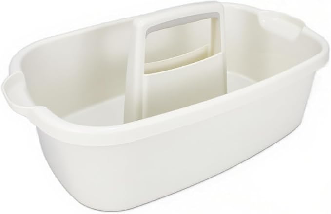 Cleaning Supplies Caddy with Handle, Portable Shower Caddy Organizer Plastic by SYAOYI