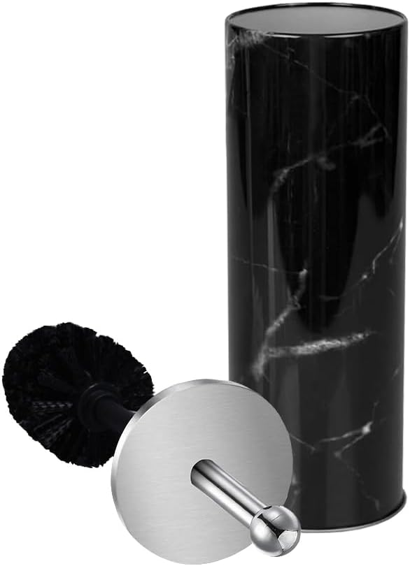 Zahari Home Marble Toilet Bowl Brush and Holder by ZahariHome