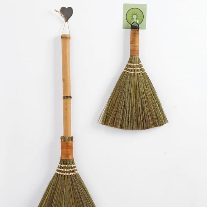 Veemoon 4 Pcs 12 Inch Whisk Broom, Handheld Cleaning Broom Straw Corn Whisk - Image 8