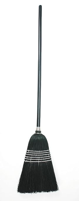 TOUGH GUY Black 11-1/2" Corn Fiber Blend Household Broom by Tough+Guy