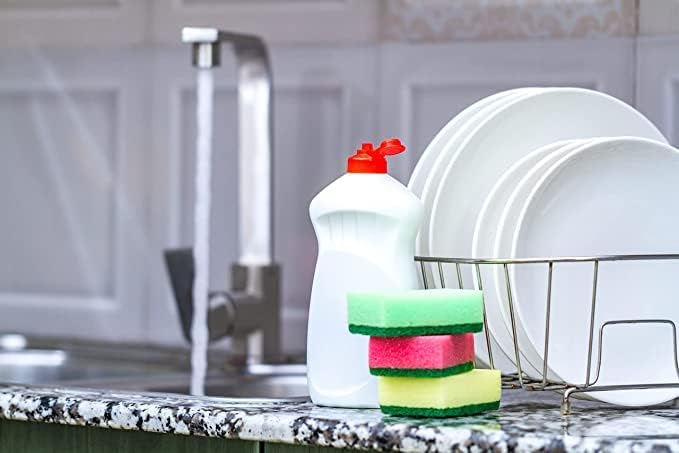 DecorRack 80 Kitchen Sponges, Heavy Duty Dish Sponges, Household Cleaning - Image 7