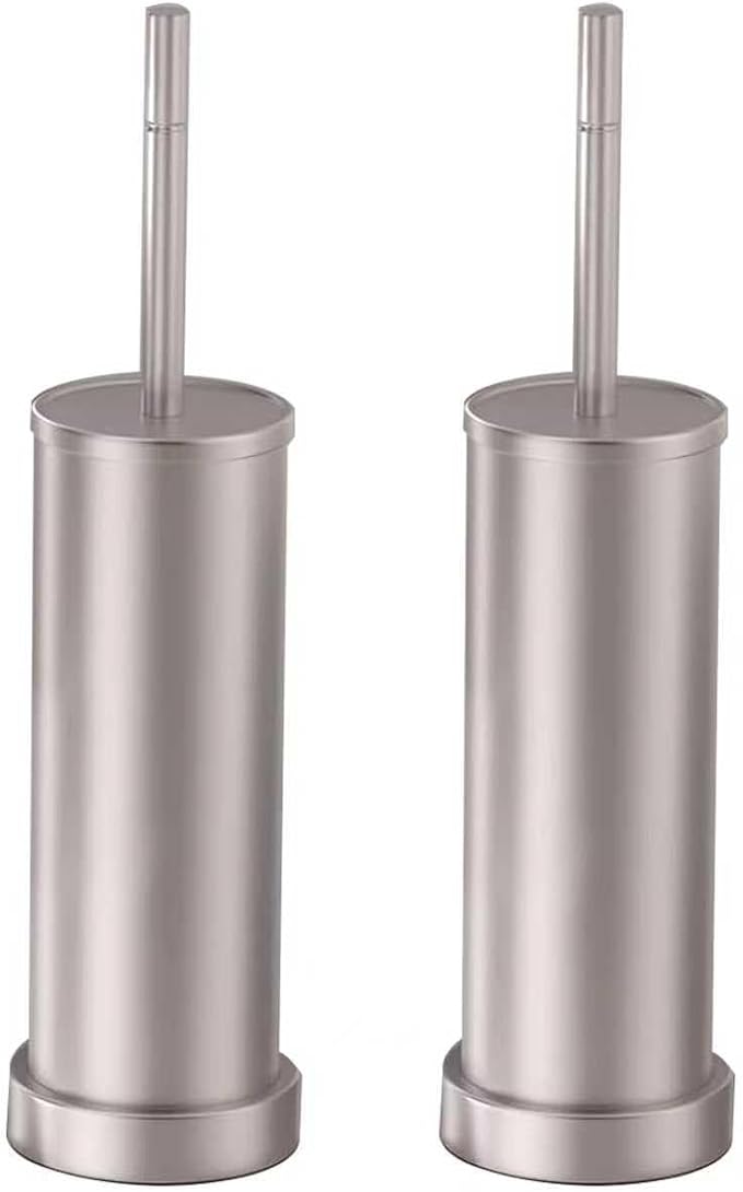 Toilet Brush and Holder Set: 304 Stainless Steel by Kaxnuaxu