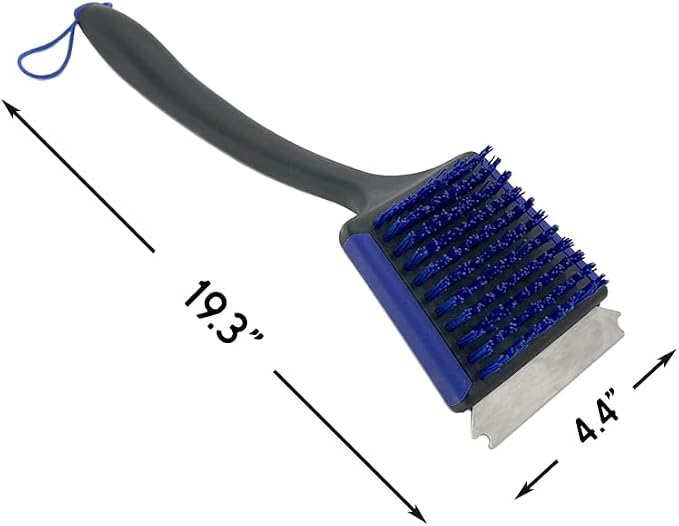 Nexgrill 19" Grill Brush with Scraper – Nylon Bristles - Image 5