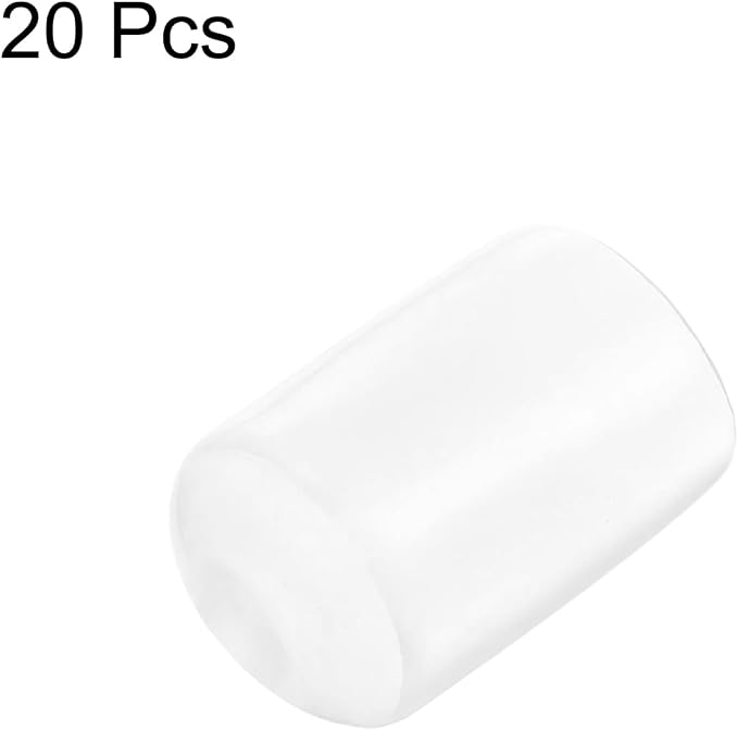 uxcell 20pcs Rubber End Caps Protective Caps 18mm ID Vinyl PVC Round Tube Bolt - Image 2