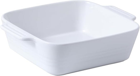 DOWAN 8x8 Baking dish, Square Baking Pan, Ceramic Casserole Dishes by DOWAN