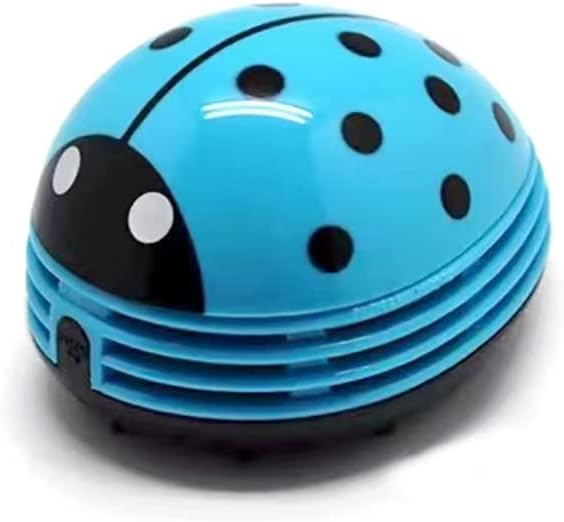 Art&Beauty Blue Beetle Shaped Portable Corner Desk Table Top Vacuum Cleaner - Image 2