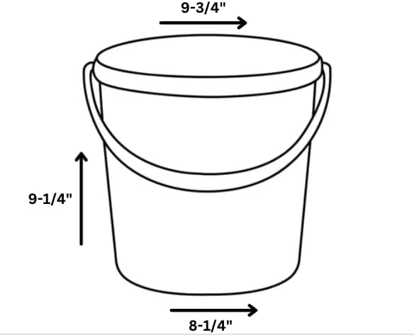 House Naturals 2 Gallon Food Grade BPA Free Bucket Container - Image 8