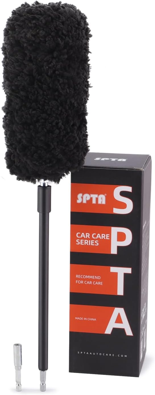 Drill Wheel Brush, Drill Microfiber Wheel Brush, SPTA 1 Pc Soft Microfiber by SPTA