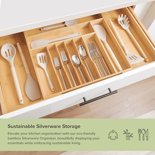 KitchenEdge Premium Silverware, Flatware and Utensil Organizer - Image 3