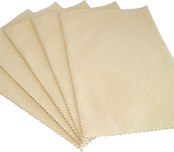 Sunshine Polishing Cloth for Sterling Silver, Brass and Copper Jewelry 5" x 7.5" - Image 3